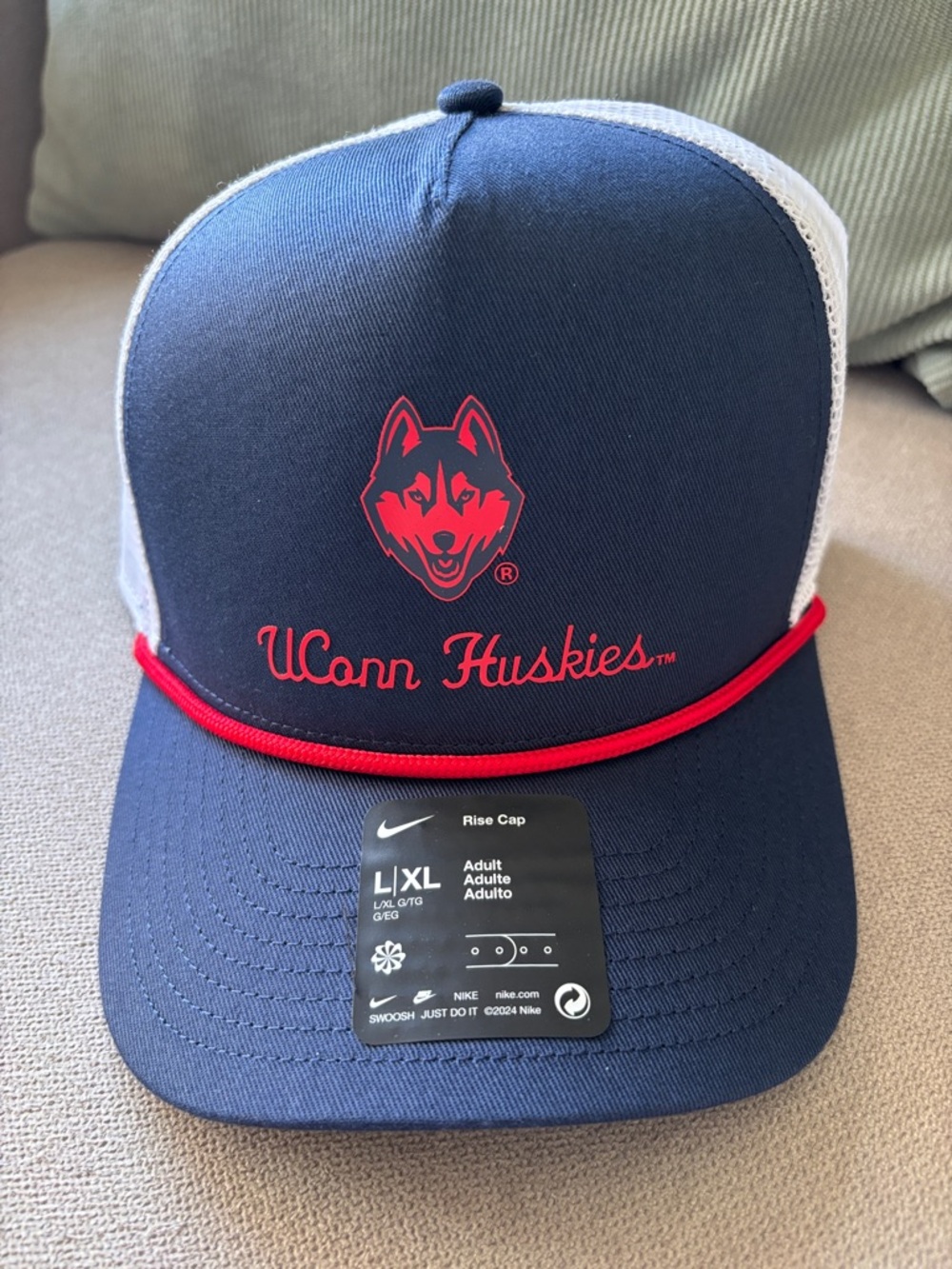 Nike Navy & Red UConn Huskies Trucker Hat